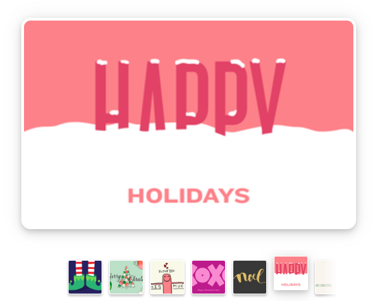 Elegant gift card in a spa setting